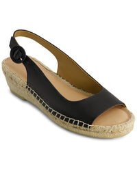 Bernardo Melila Leather Espadrille Wedge