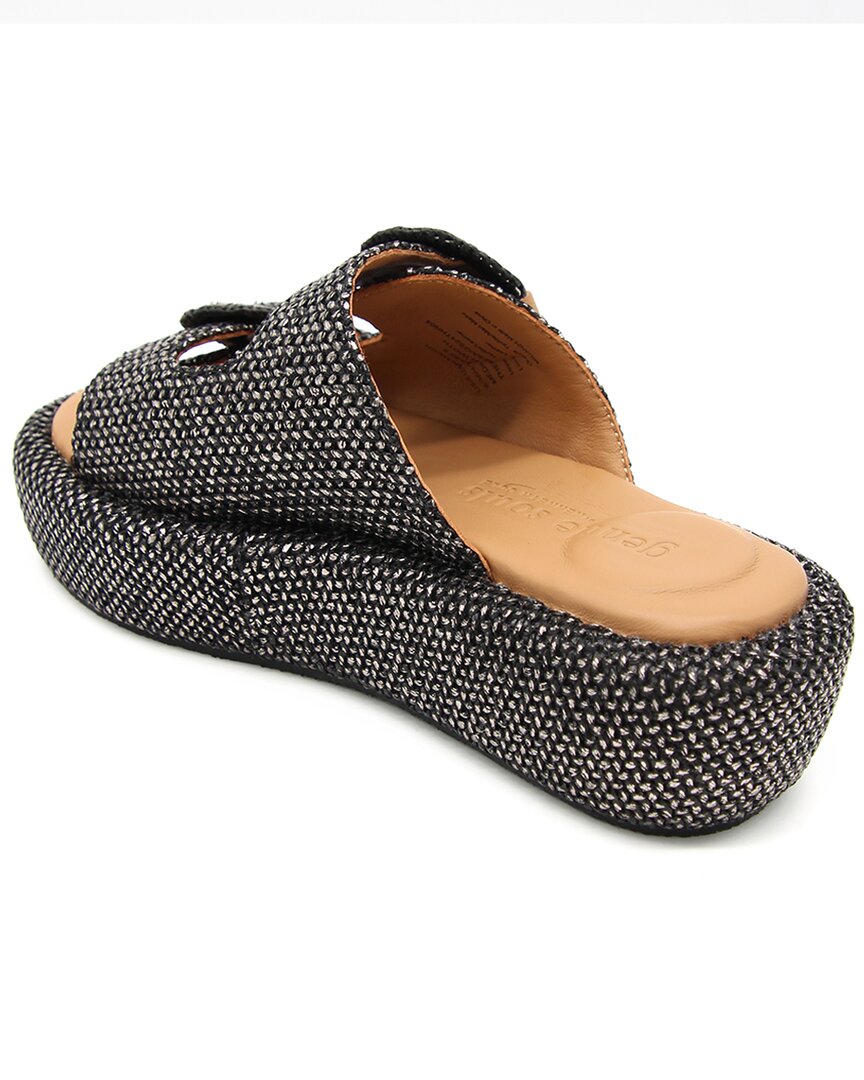 Gentle Souls By Kenneth Cole Theresa Leather & Raffia Flat