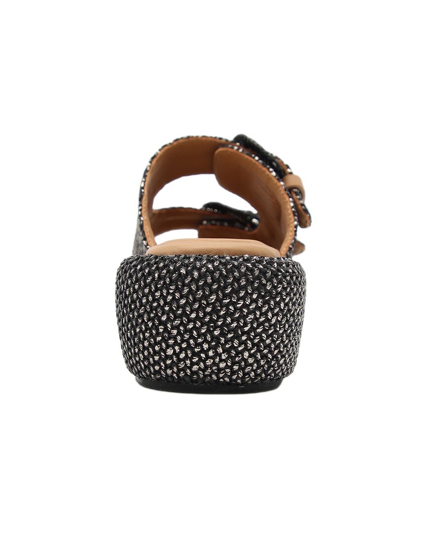 Gentle Souls By Kenneth Cole Theresa Leather & Raffia Flat