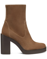 Stuart Weitzman Bethenny 80 Suede Zip Bootie
