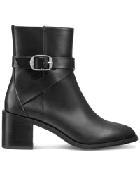 Stuart Weitzman Esme Belted Zip Leather Bootie