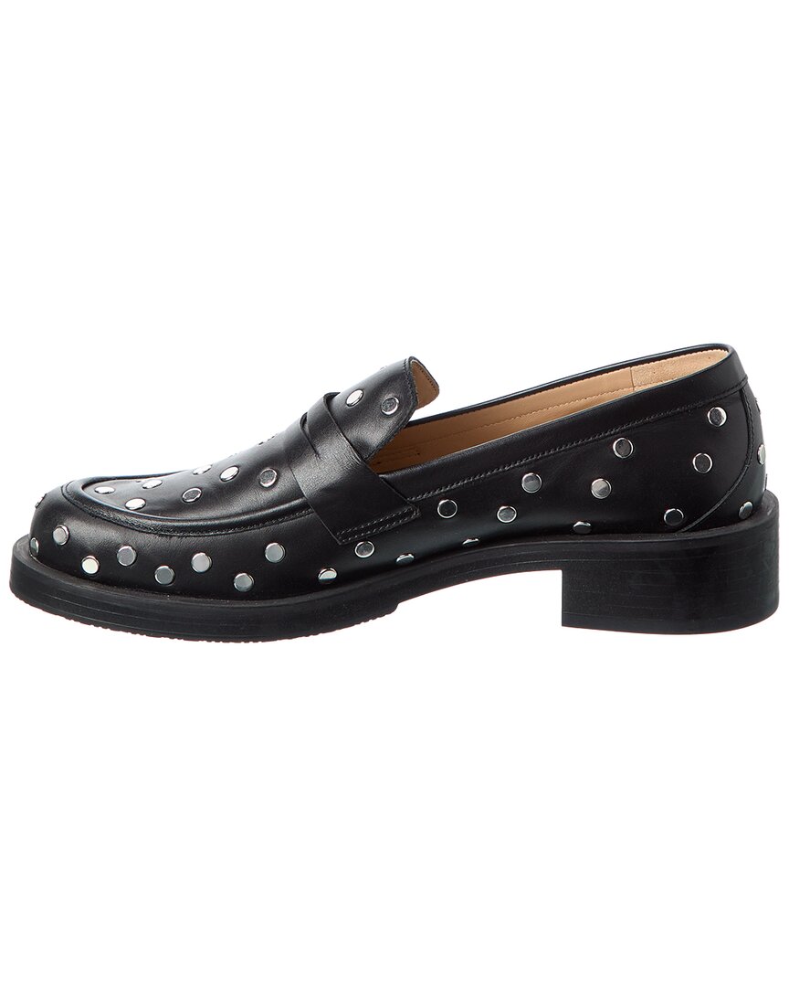 Stuart Weitzman Palmer Bold Stud Leather Loafer