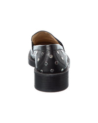 Stuart Weitzman Palmer Bold Stud Leather Loafer