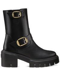 Stuart Weitzman Soho Leather Moto Bootie