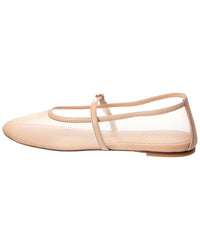 Stuart Weitzman Bareitall Mesh & Leather Mary Jane