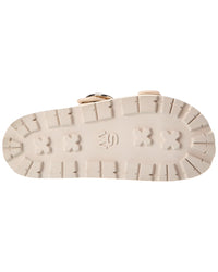 Stuart Weitzman Benni Crochet & Leather Sport Slide