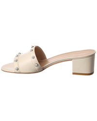 Stuart Weitzman Pearl 50 Slide Leather Sandal