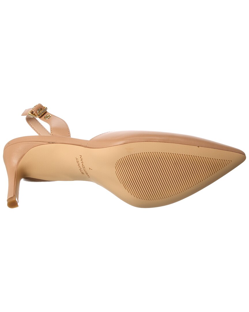 Stuart Weitzman Ryder 75 Leather Slingback Pump