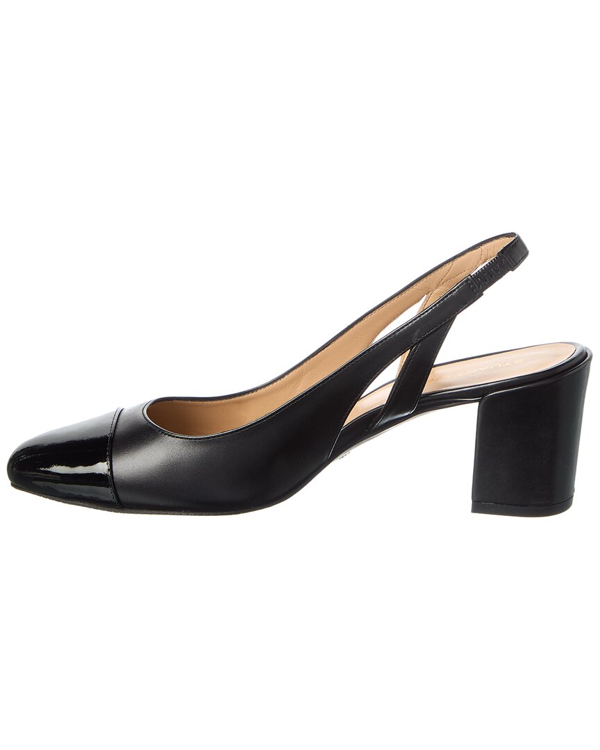 Stuart Weitzman Sleek 50 Leather Slingback Pump