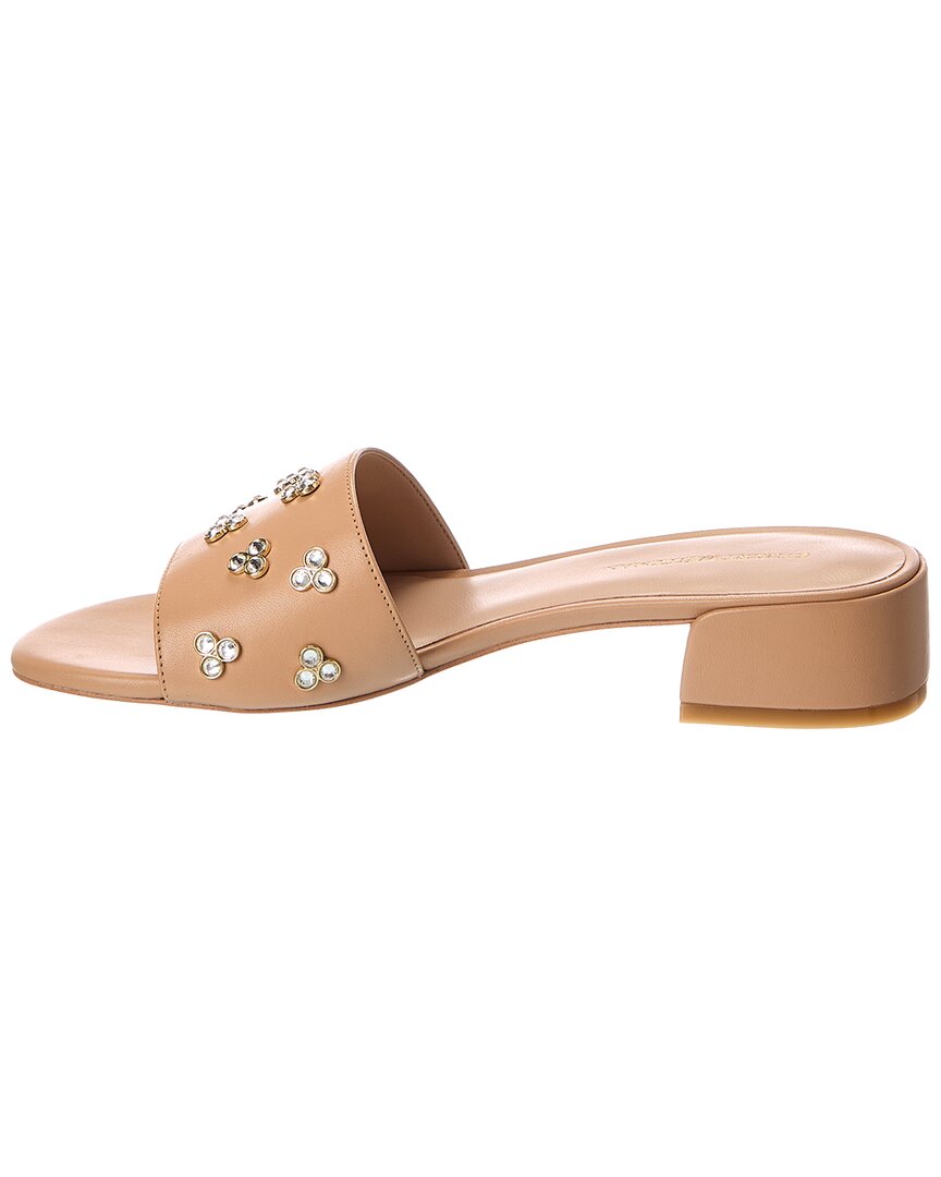 Stuart Weitzman Tammy Block 35 Leather Sandal