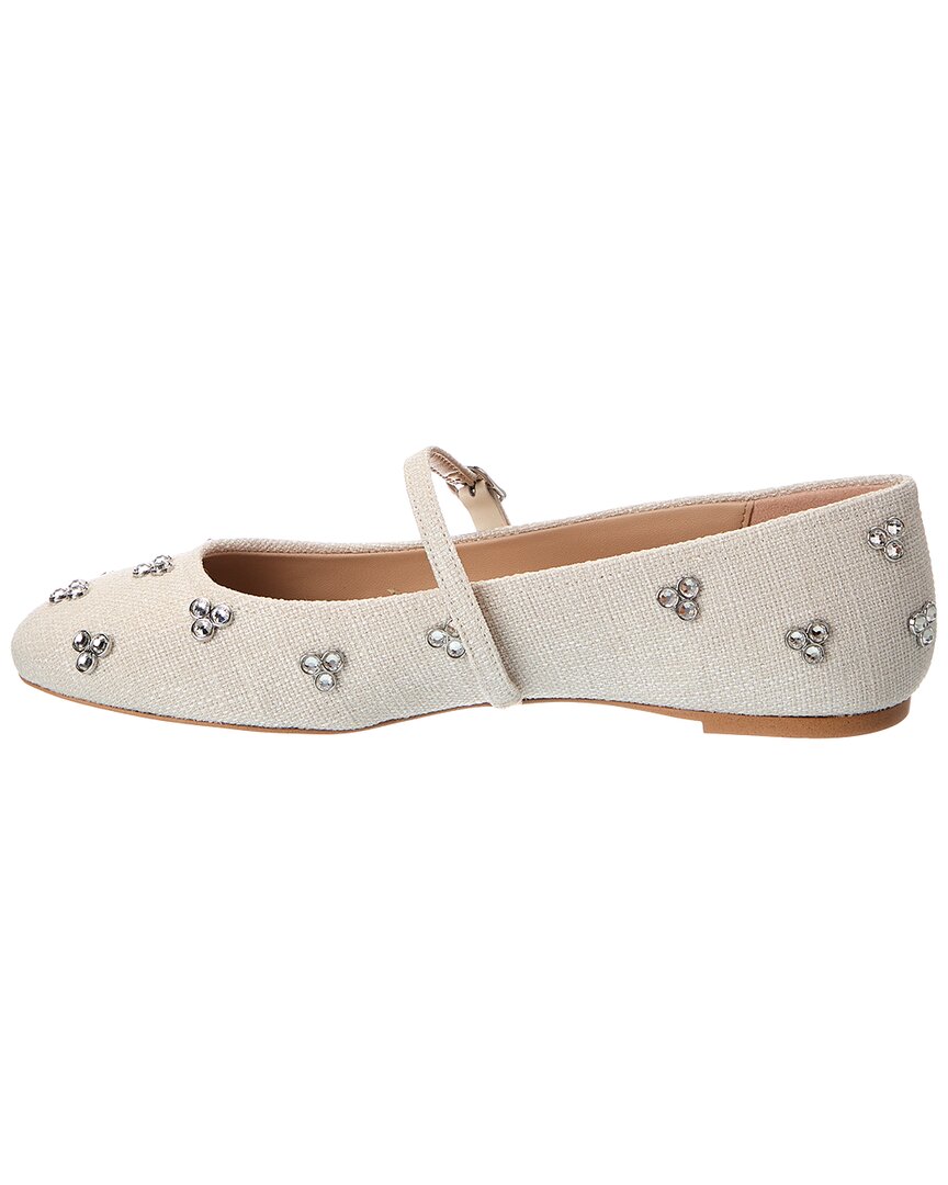 Stuart Weitzman Tammy Linen Mary Jane Ballet Flat