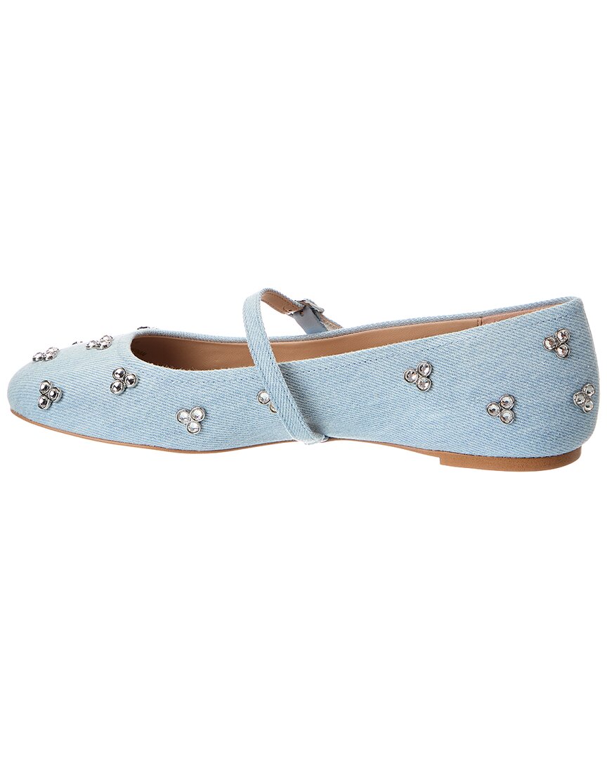 Stuart Weitzman Tammy Denim Mary Jane Ballet Flat