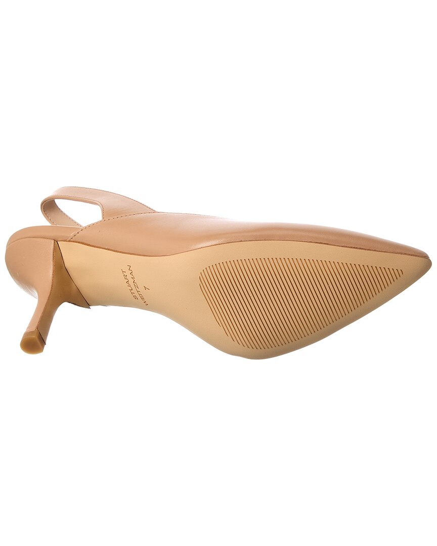 Stuart Weitzman Zuri 75 Leather Slingback Pump