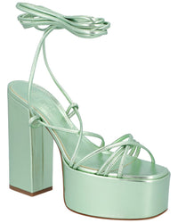 Paris Texas Malena Leather Sandal Green