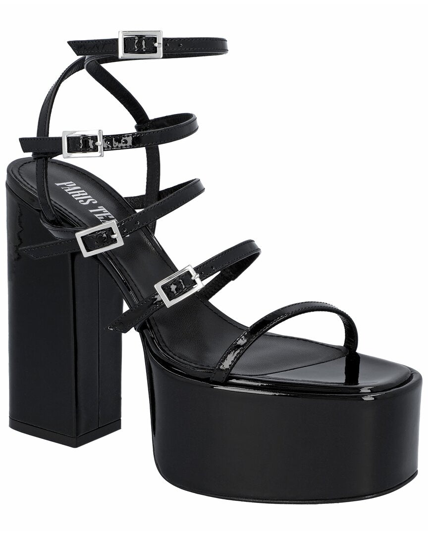 Paris Texas Jessica Leather Sandal Black