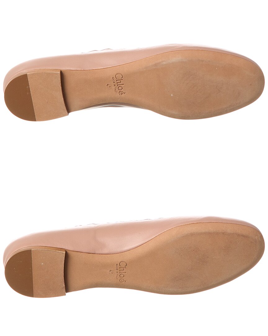 Chloé Chloé Lauren Scalloped Leather Ballerina Flat (Authentic Pre-Loved)