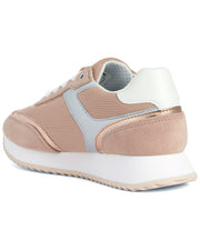 Geox Donna Leather-Trim Sneaker