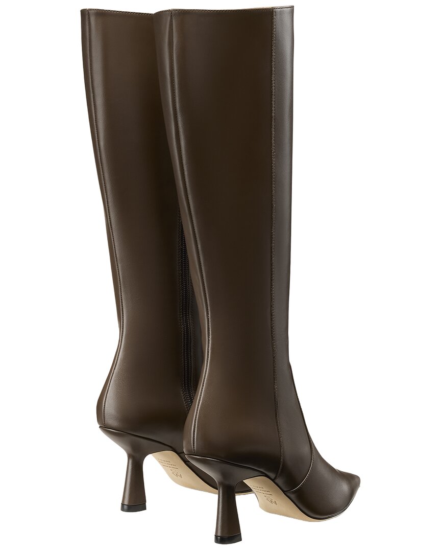 Stuart Weitzman Stuart Weitzman Stuart Supersculpt Zip Leather Boot 75