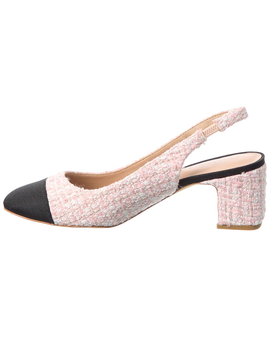 Stuart Weitzman Stuart Weitzman Milla 55 Tweed & Grosgrain Slingback Pump