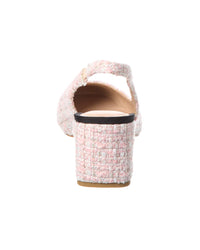 Stuart Weitzman Stuart Weitzman Milla 55 Tweed & Grosgrain Slingback Pump