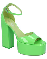 Paris Texas Tatiana Leather Sandal Green
