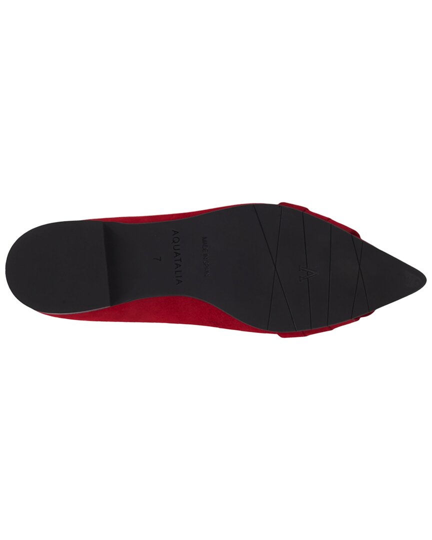 Aquatalia Jojo Waterproof Suede Flat