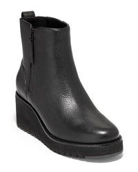 Cole Haan Zerogrand Waterproof City Leather Wedge Bootie