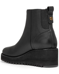 Cole Haan Zerogrand Waterproof City Leather Wedge Bootie