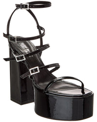 Paris Texas Jessica Patent Platform Sandal Black