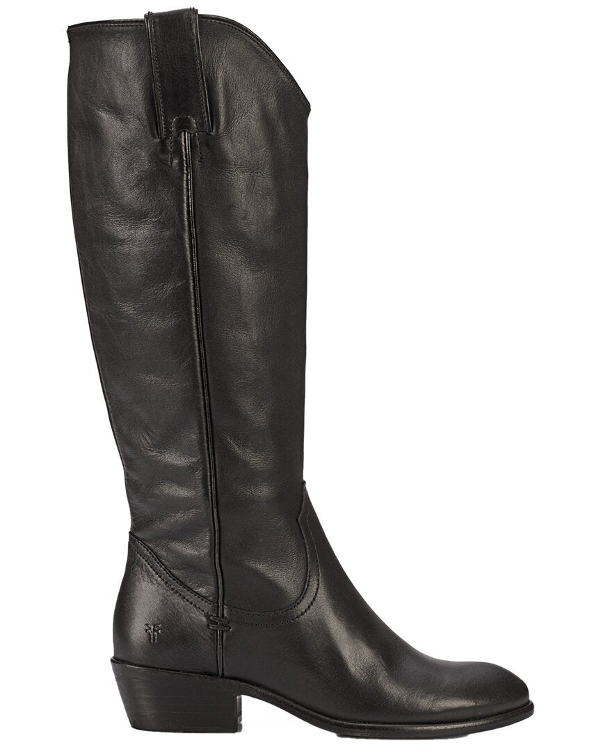 Frye Carson Pull On Leather Bootie 6 Black