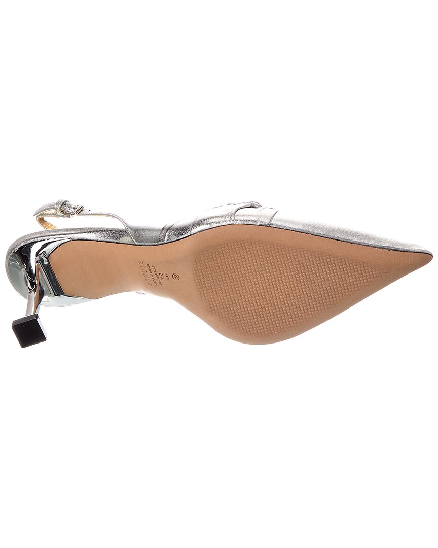 Schutz Fiorella Metallic Leather Sandal