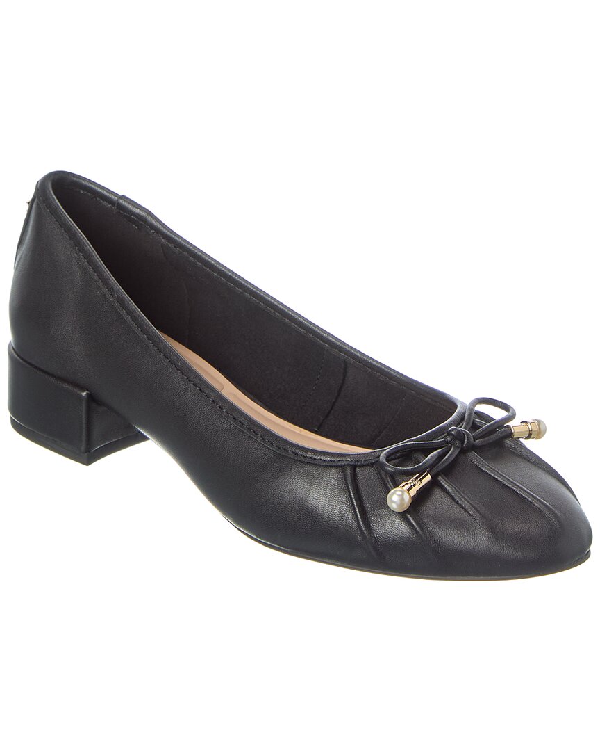 Dune London Amazing Leather Block Heel