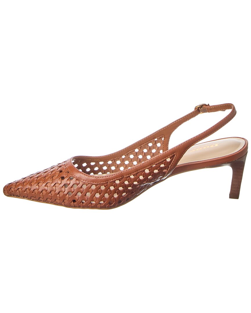 Dune London Divided Leather Slingback Pump