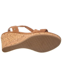 Dune London Kamies Leather Wedge Sandal