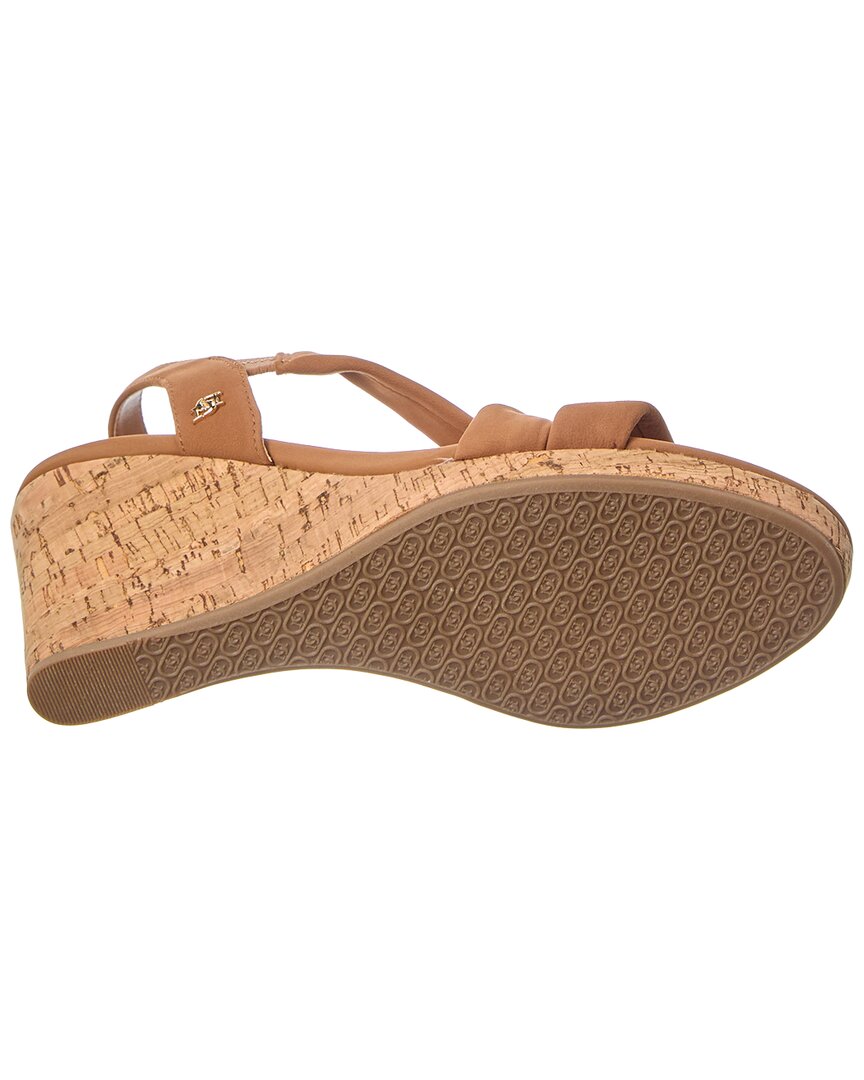 Dune London Kamies Leather Wedge Sandal