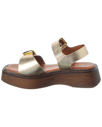 Dune London Luno Leather Platform Sandal