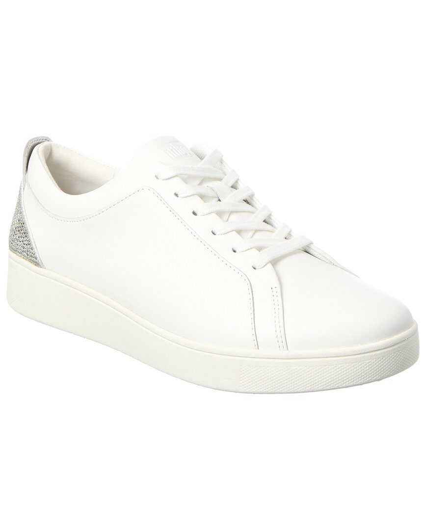 Fitflop Rally Crystal-Backtab Leather Sneaker