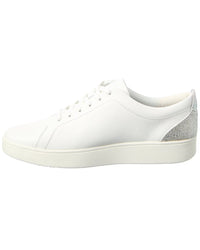 Fitflop Rally Crystal-Backtab Leather Sneaker