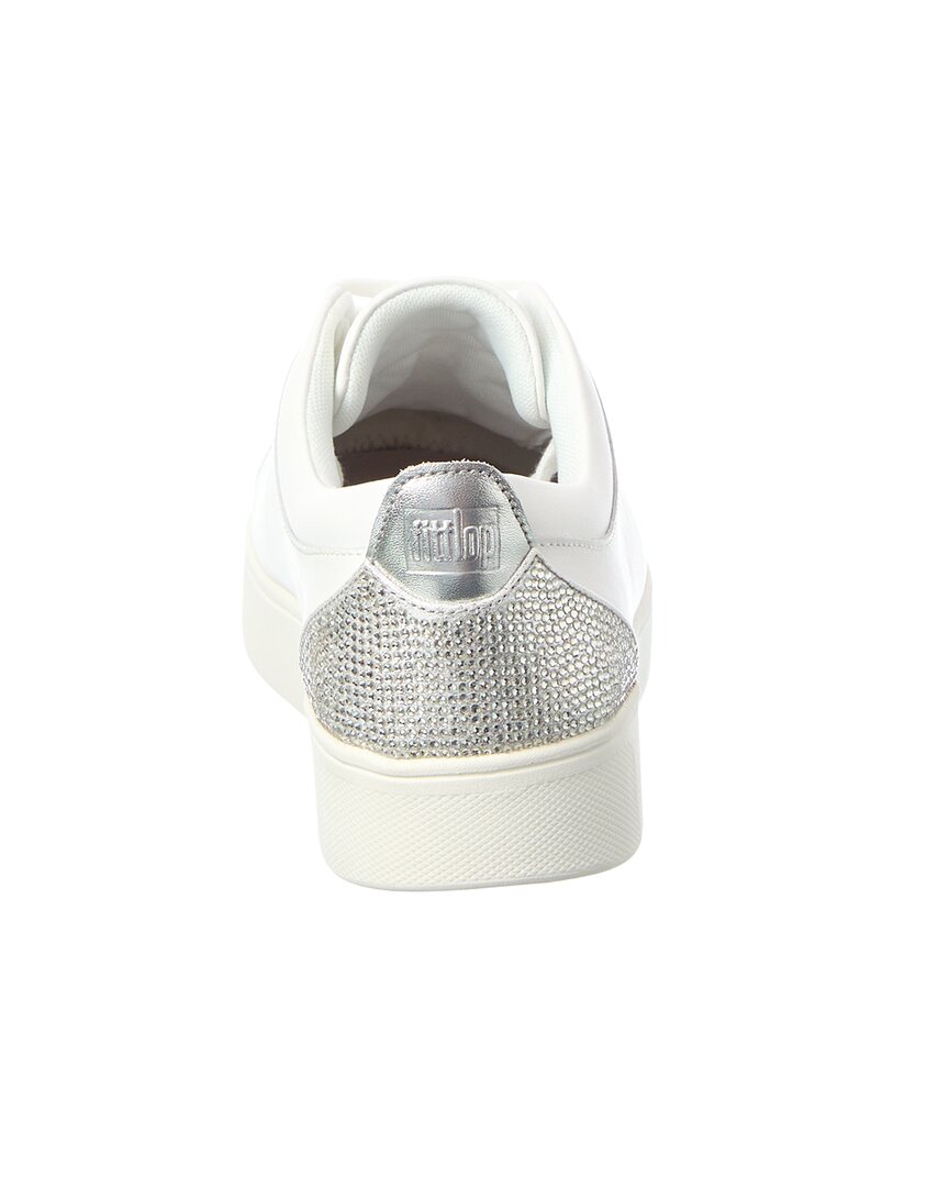 Fitflop Rally Crystal-Backtab Leather Sneaker
