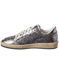 Golden Goose Ballstar Glitter & Leather Sneaker