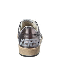 Golden Goose Ballstar Glitter & Leather Sneaker
