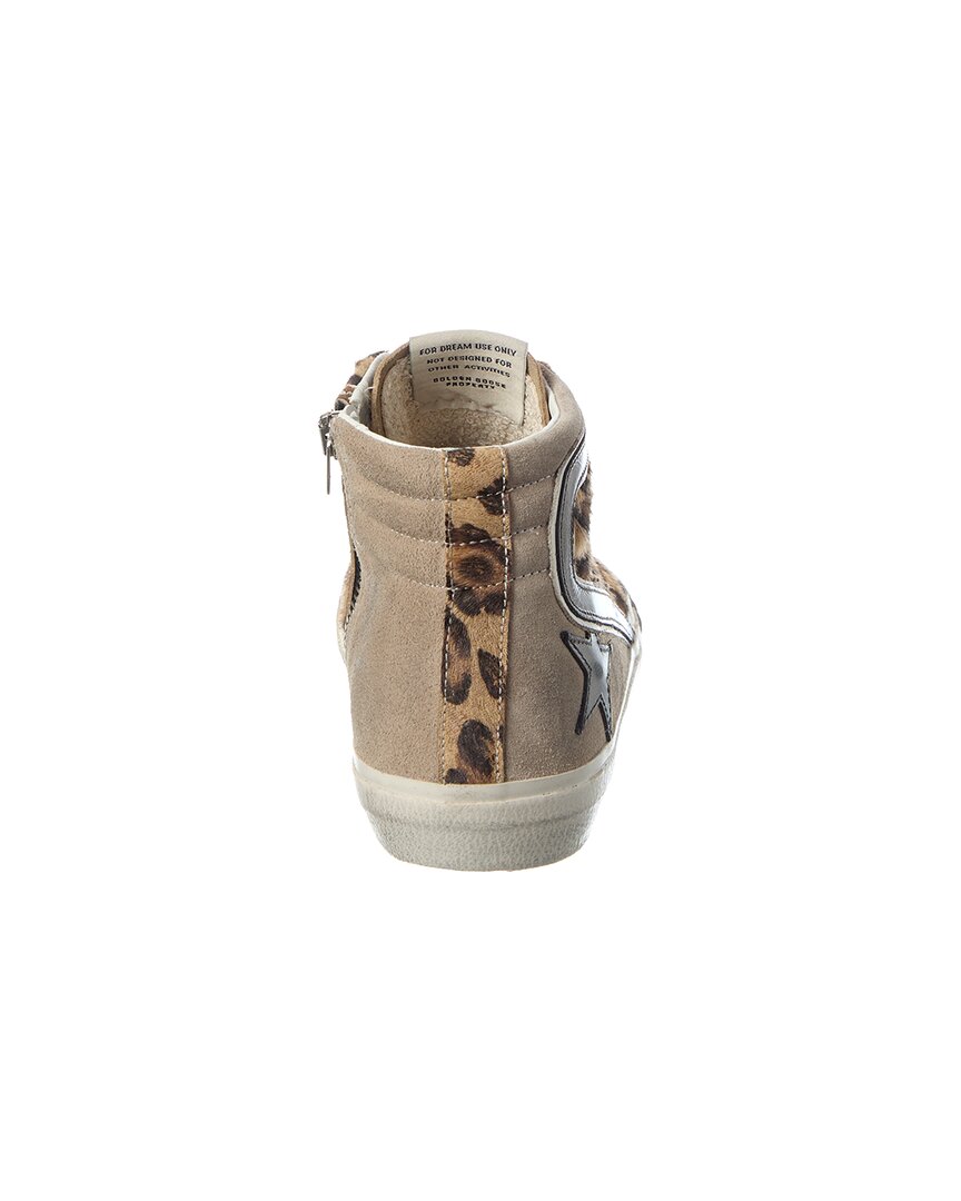 Golden Goose Slide Haircalf & Suede Sneaker