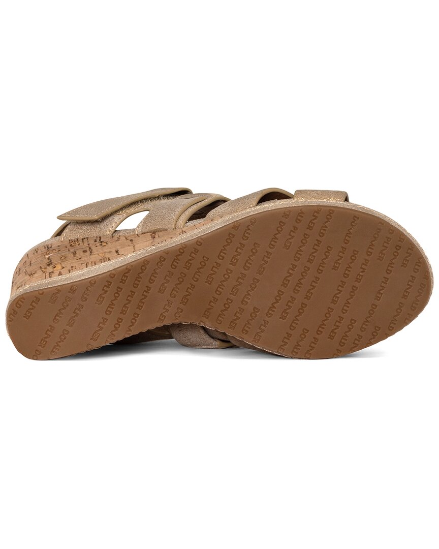 Donald Pliner Fablle Leather Wedge Sandal