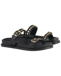 Agl Cristina Ring Leather Slides