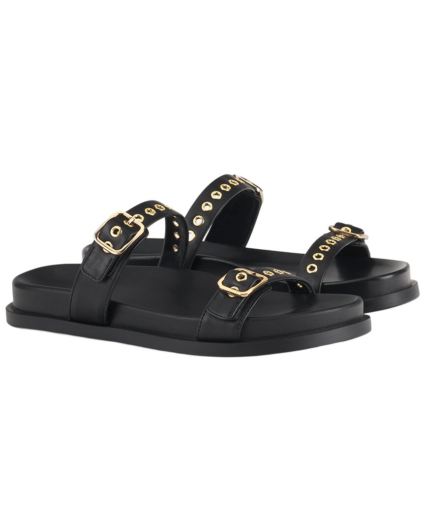 Agl Cristina Ring Leather Slides