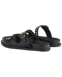 Agl Cristina Ring Leather Slides