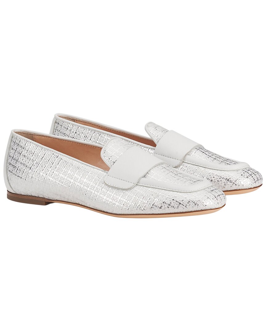 Agl Sheryl Raffia Leather Moccasin