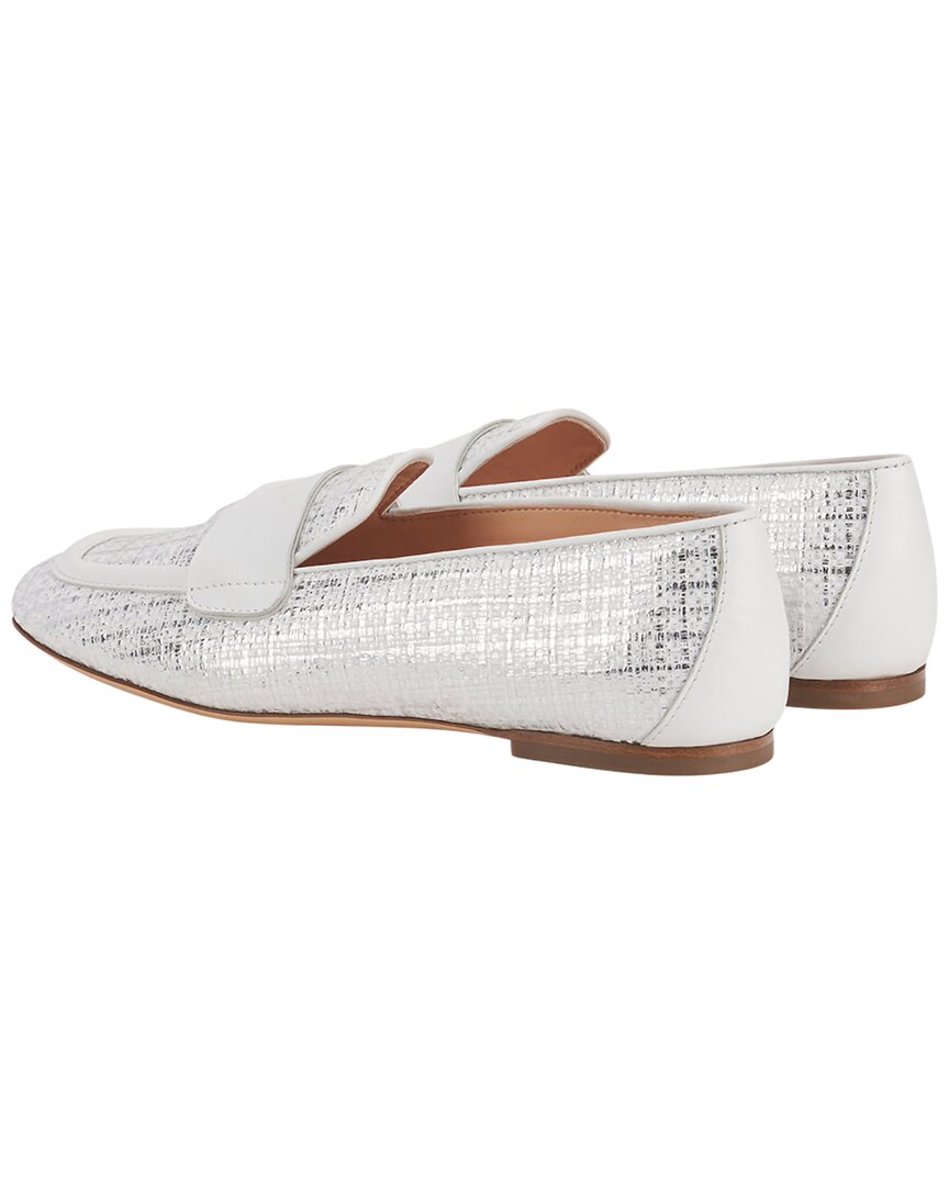 Agl Sheryl Raffia Leather Moccasin
