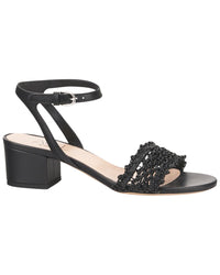 Agl Lala Sandal Straw Leather Sandal