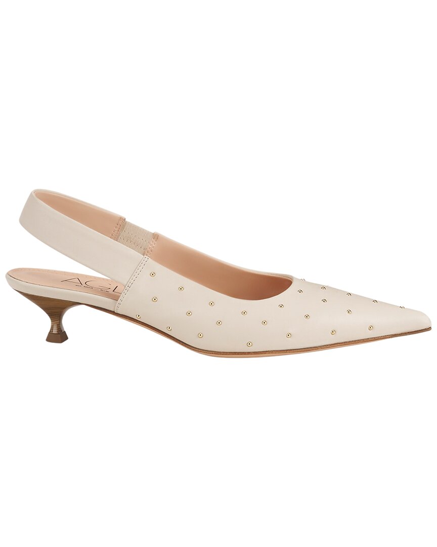Agl Lenor S Studs Leather Sling Back